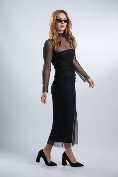 Φόρεμα Maxi Desiree Μαύρο