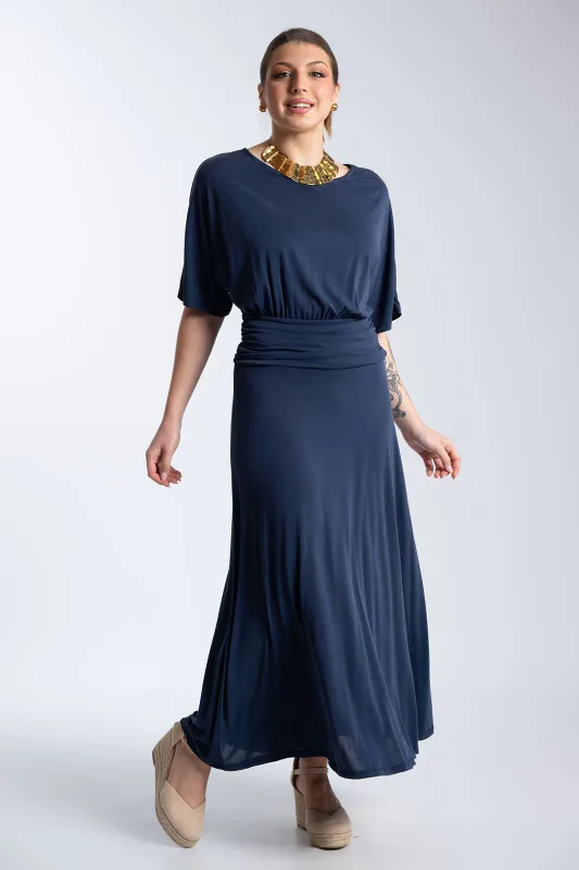Φόρεμα Maxi Draping Μέση