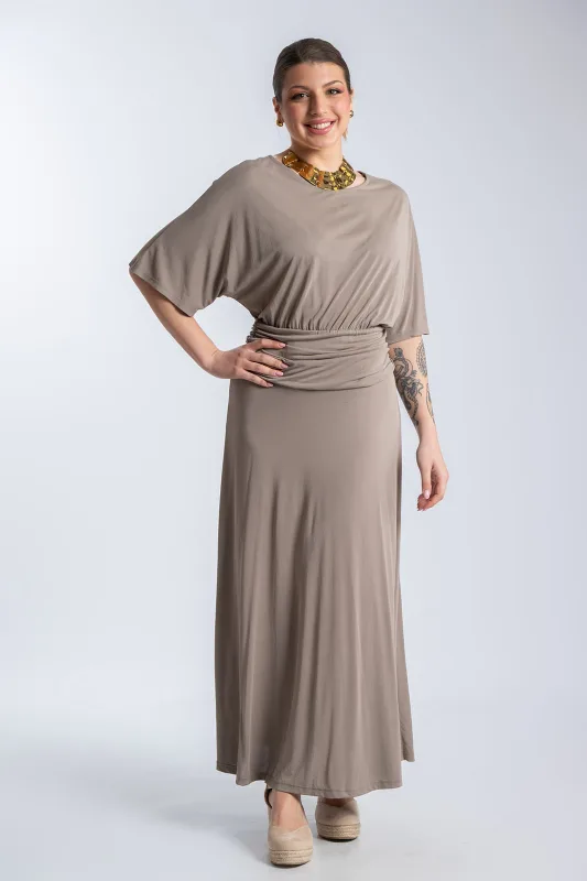 Φόρεμα Maxi Draping Μέση
