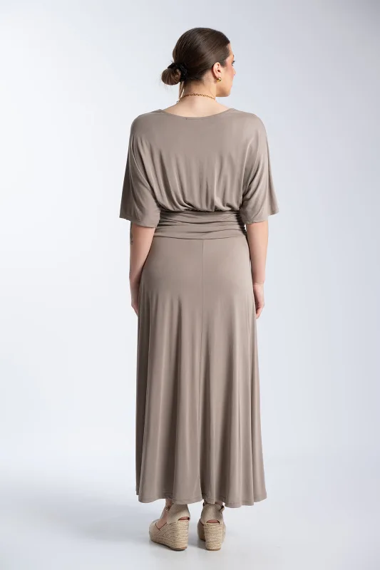 Maxi Dress Draping Waist