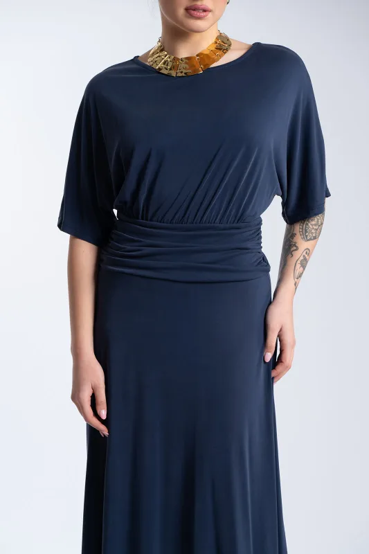 Maxi Dress Draping Waist