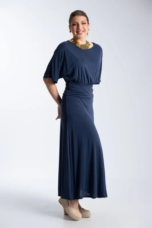 Maxi Dress Draping Waist