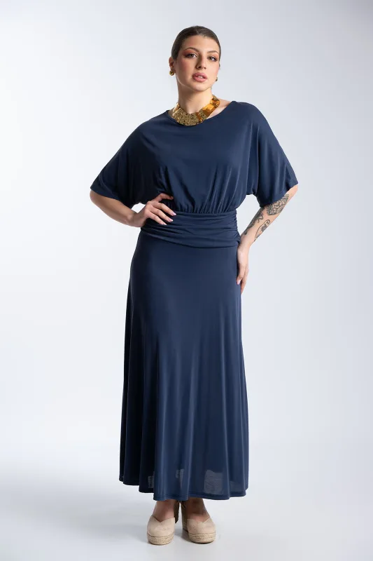 Maxi Dress Draping Waist
