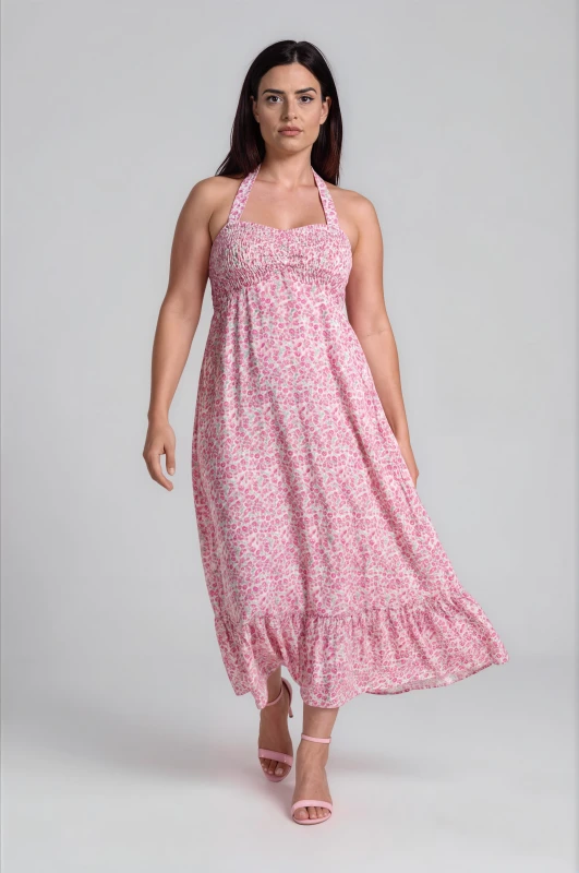 Maxi Dress Floral Wasp Nest