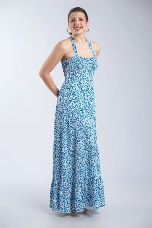 Maxi Dress Floral Wasp Nest
