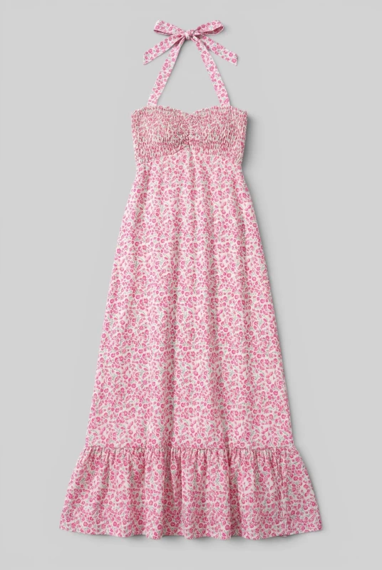 Maxi Dress Floral Wasp Nest