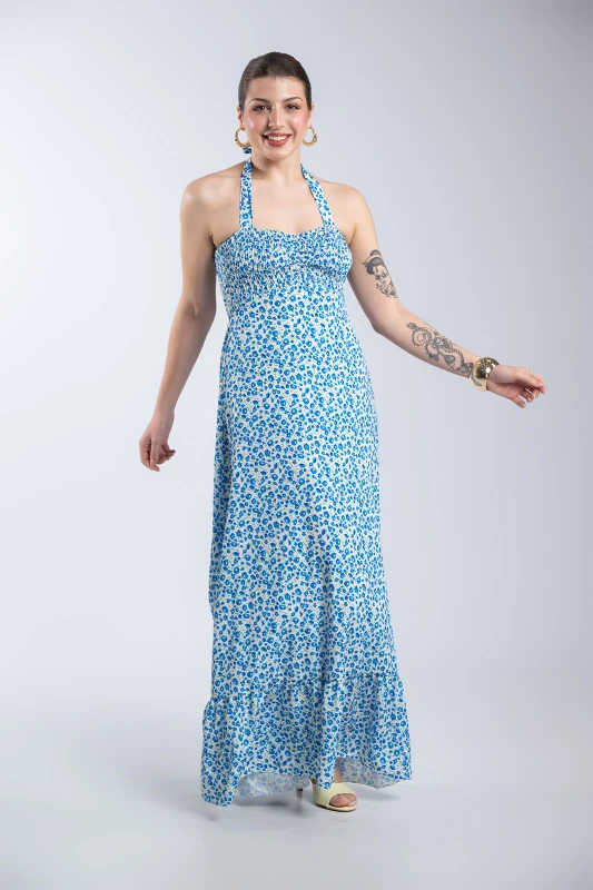 Maxi Dress Floral Wasp Nest