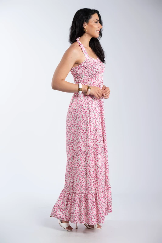 Maxi Dress Floral Wasp Nest