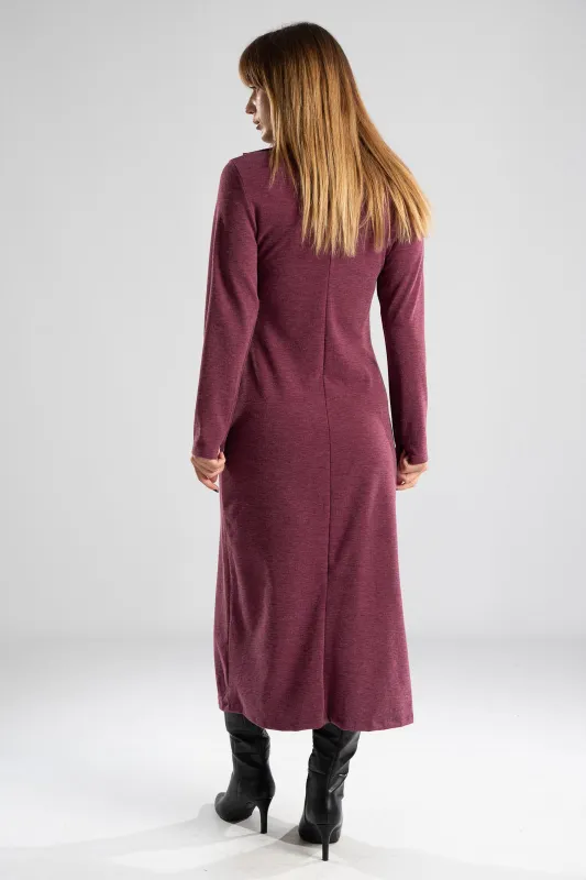 Maxi Dress Collar Buttons