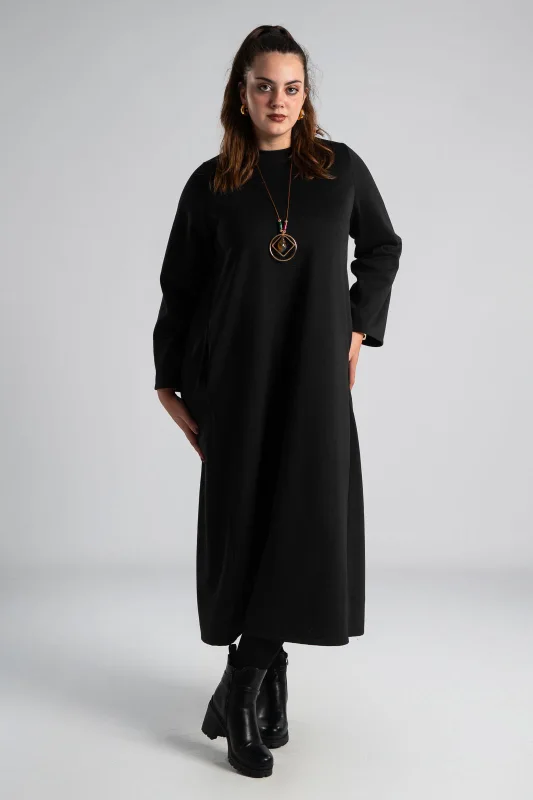 Φόρεμα Maxi Κολιέ Μονόχρωμο