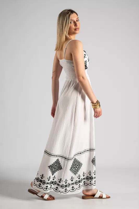 Dress Maxi Wrap Embroidery