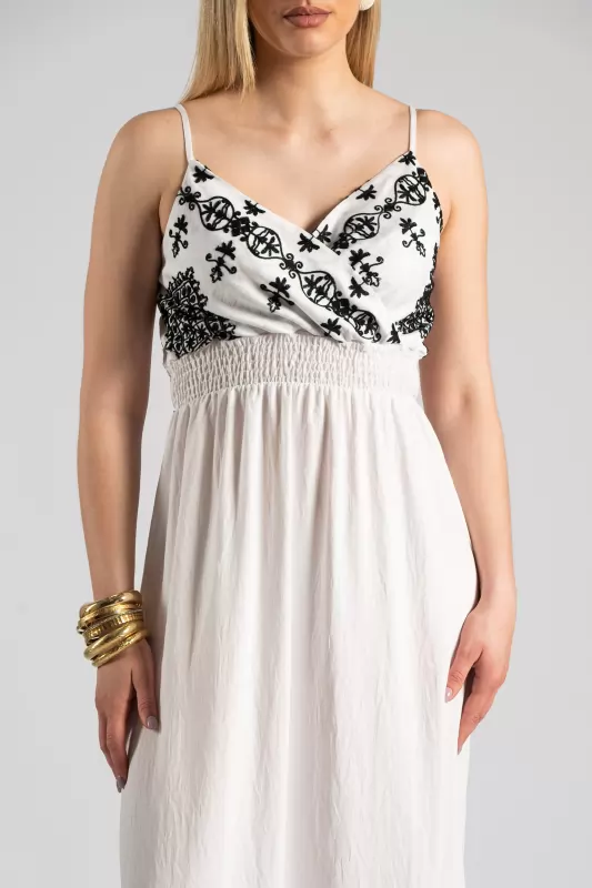 Dress Maxi Wrap Embroidery