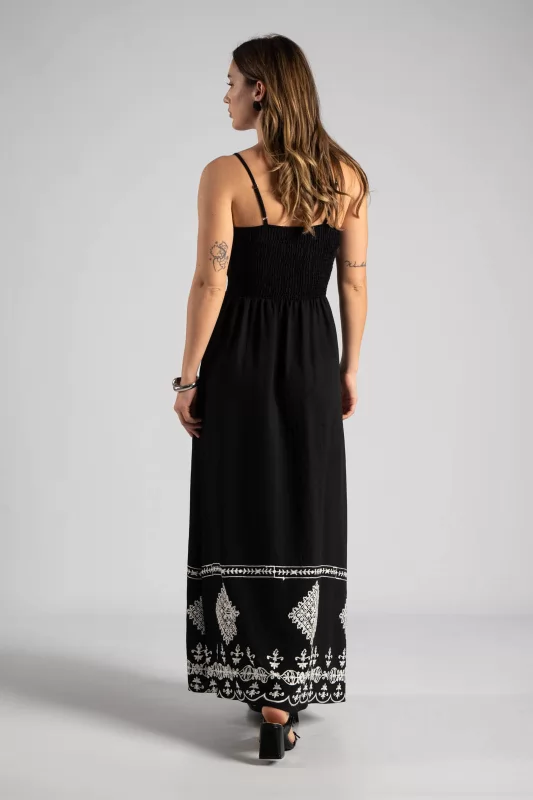 Dress Maxi Wrap Embroidery