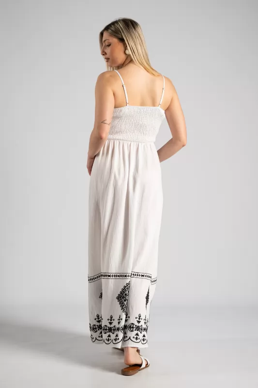 Dress Maxi Wrap Embroidery