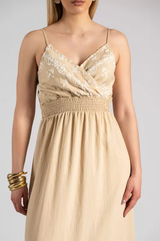 Dress Maxi Wrap Embroidery