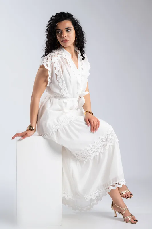 Maxi Lace Details Dress 
