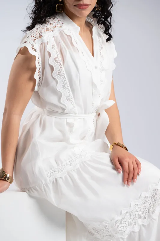 Maxi Lace Details Dress 