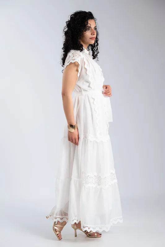 Maxi Lace Details Dress 
