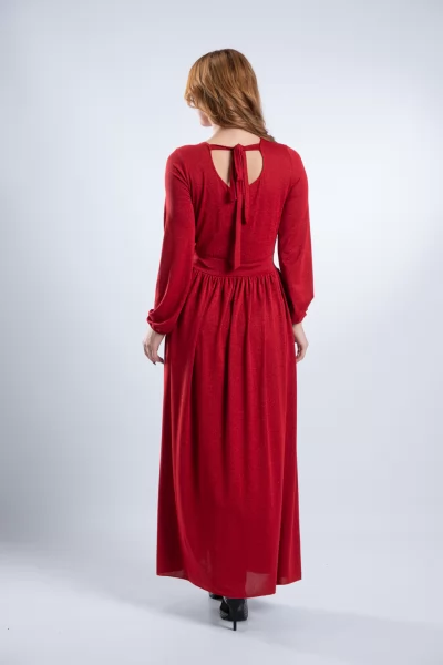 Φόρεμα Maxi Lurex Κόκκινο