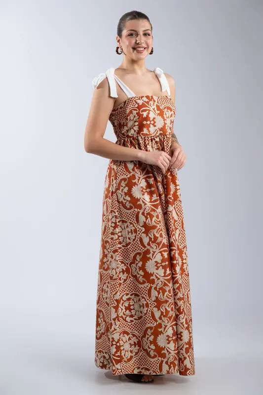 Φόρεμα Maxi Net Floral