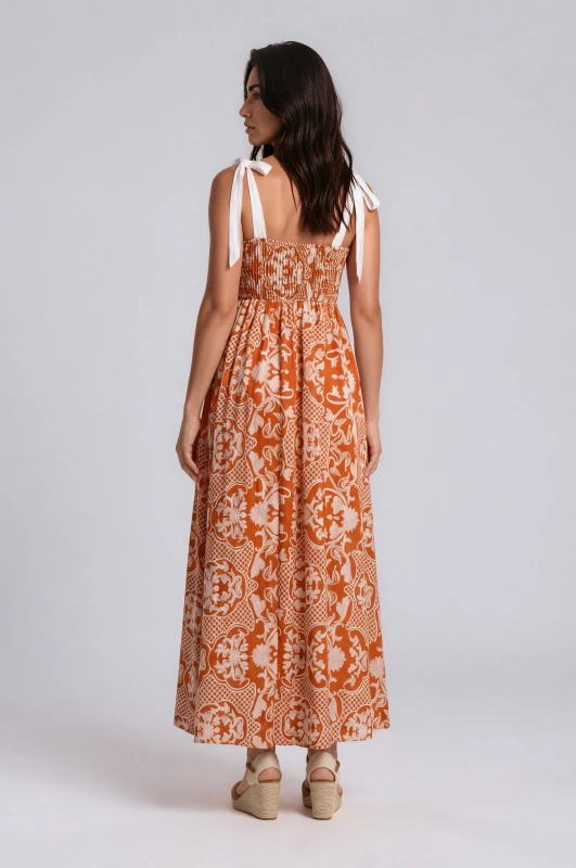 Dress Maxi Net Floral 