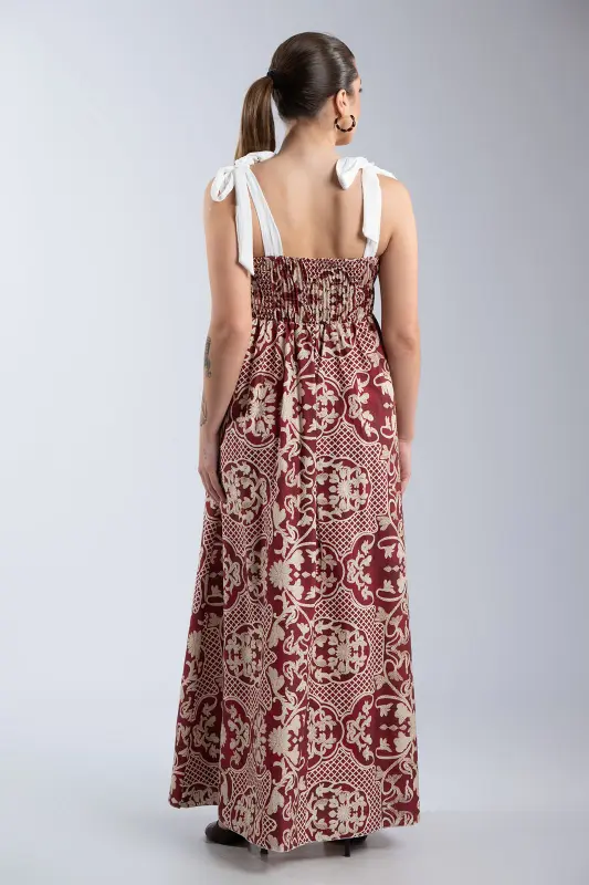 Φόρεμα Maxi Net Floral