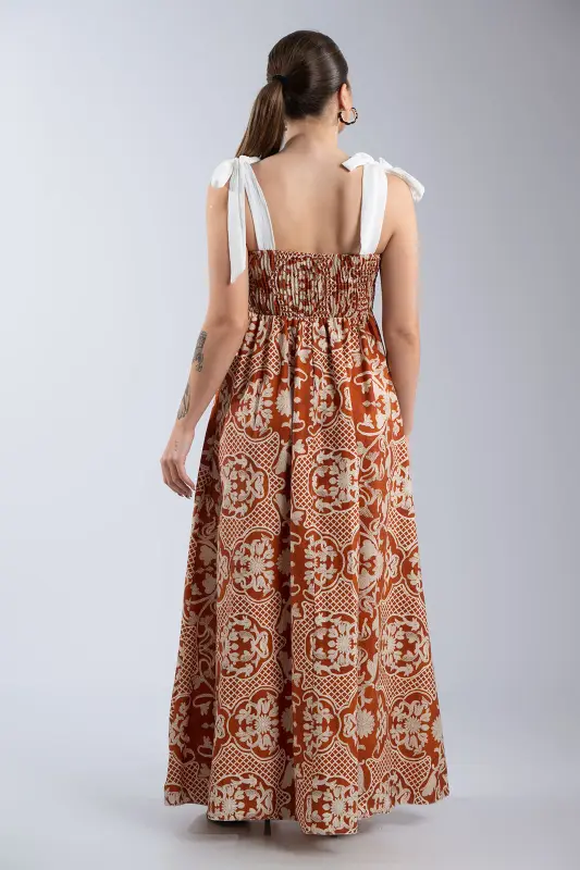 Φόρεμα Maxi Net Floral