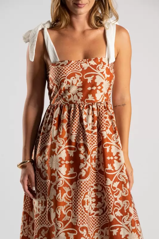 Φόρεμα Maxi Net Floral