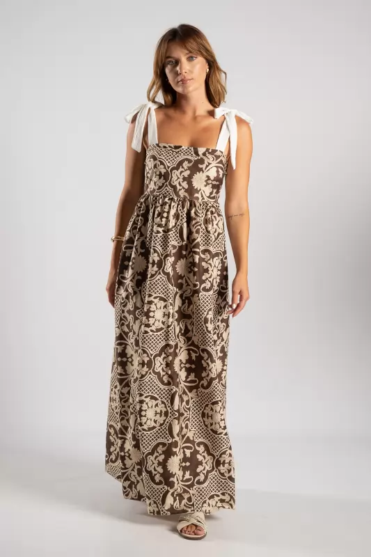 Φόρεμα Maxi Net Floral