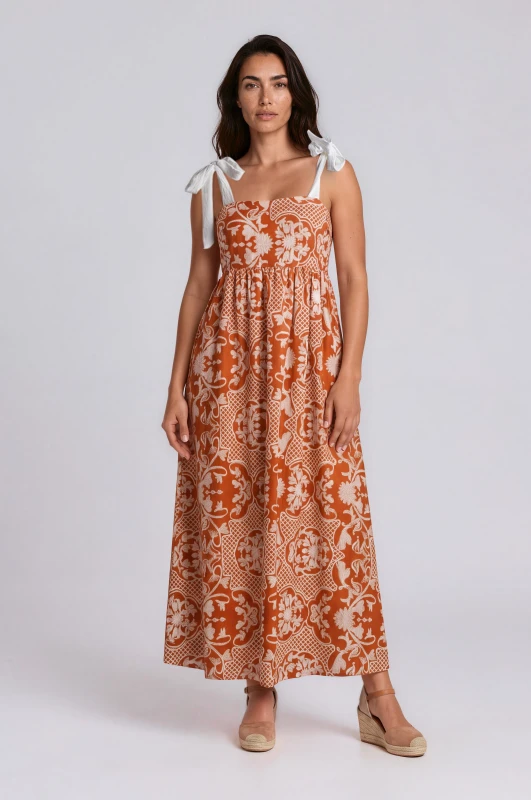 Dress Maxi Net Floral 