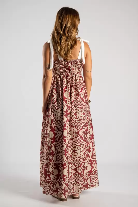 Φόρεμα Maxi Net Floral