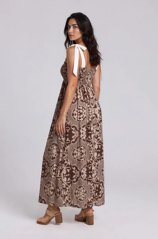 Dress Maxi Net Floral 