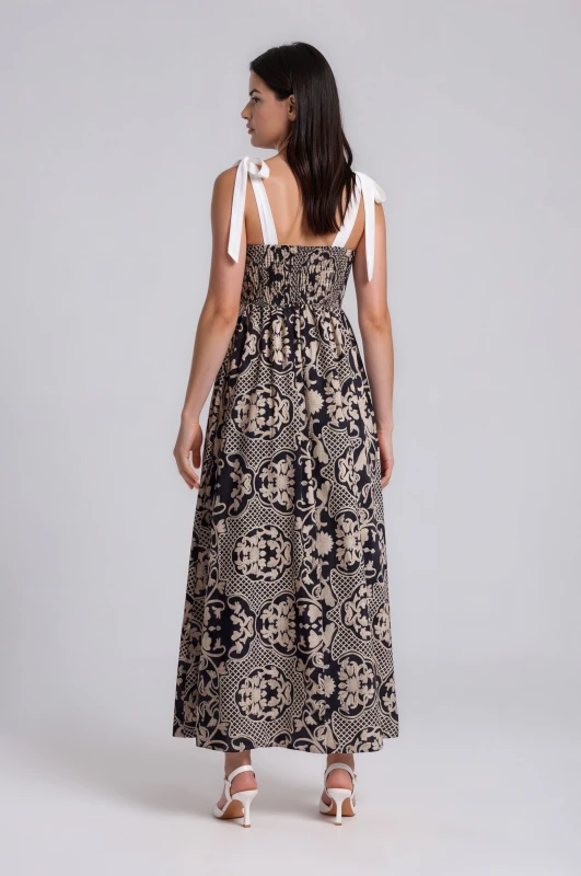 Dress Maxi Net Floral 