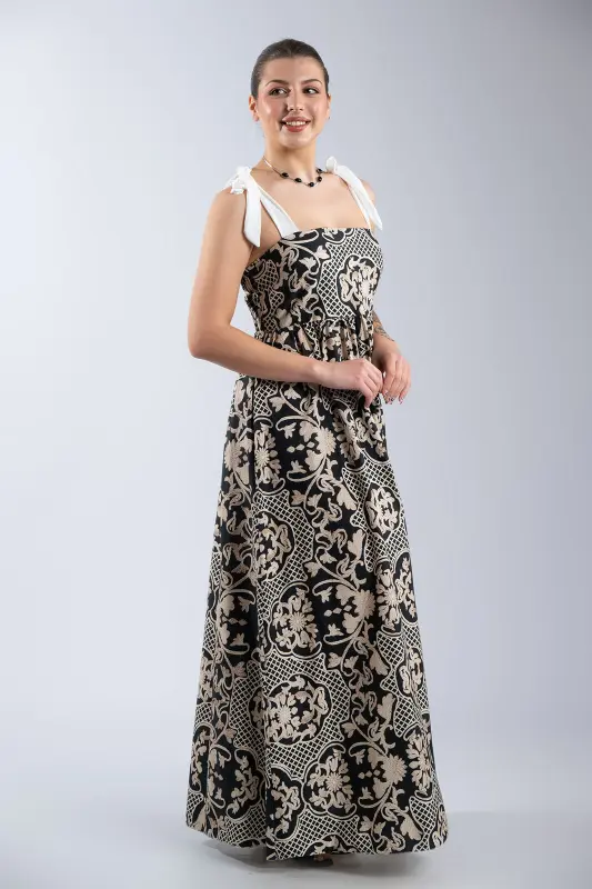 Φόρεμα Maxi Net Floral