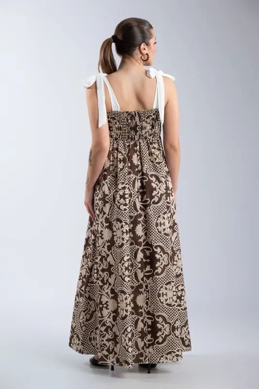 Φόρεμα Maxi Net Floral