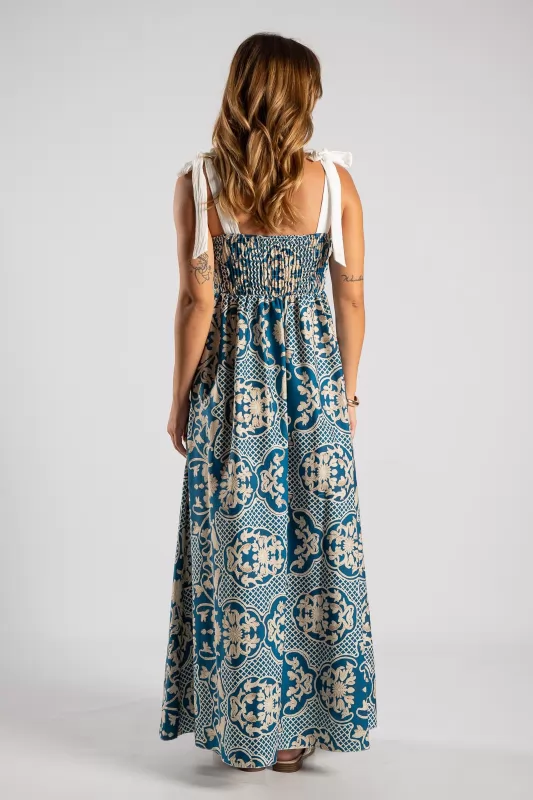 Φόρεμα Maxi Net Floral
