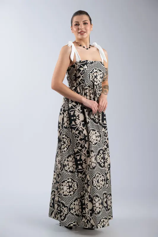 Φόρεμα Maxi Net Floral