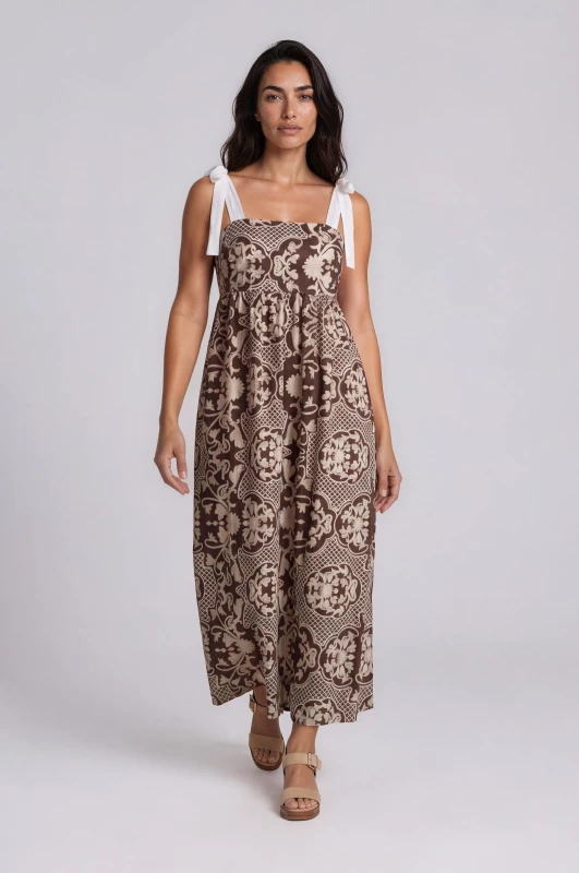 Dress Maxi Net Floral 