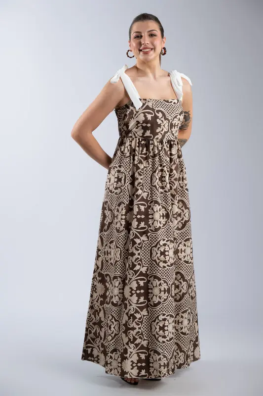 Φόρεμα Maxi Net Floral