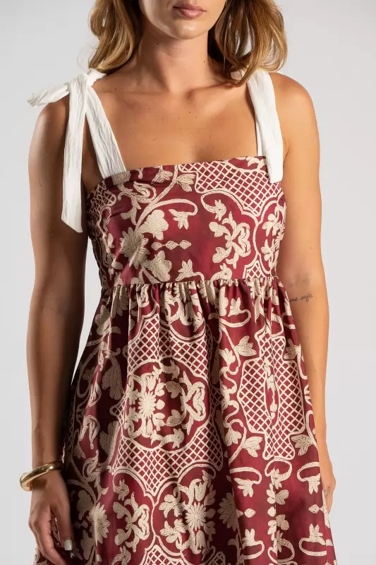 Φόρεμα Maxi Net Floral