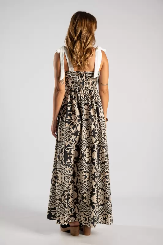 Φόρεμα Maxi Net Floral