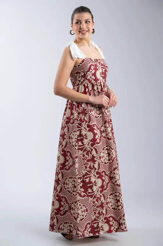 Φόρεμα Maxi Net Floral