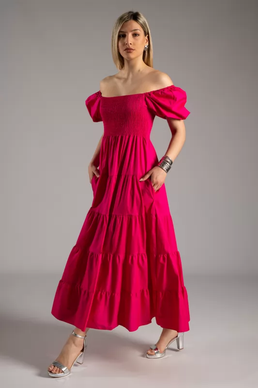 Φόρεμα Maxi Off-shoulder