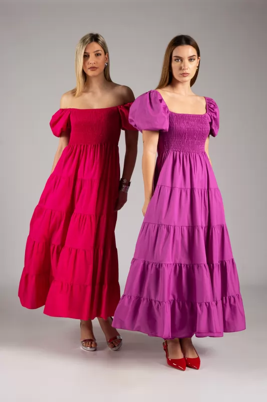 Φόρεμα Maxi Off-shoulder