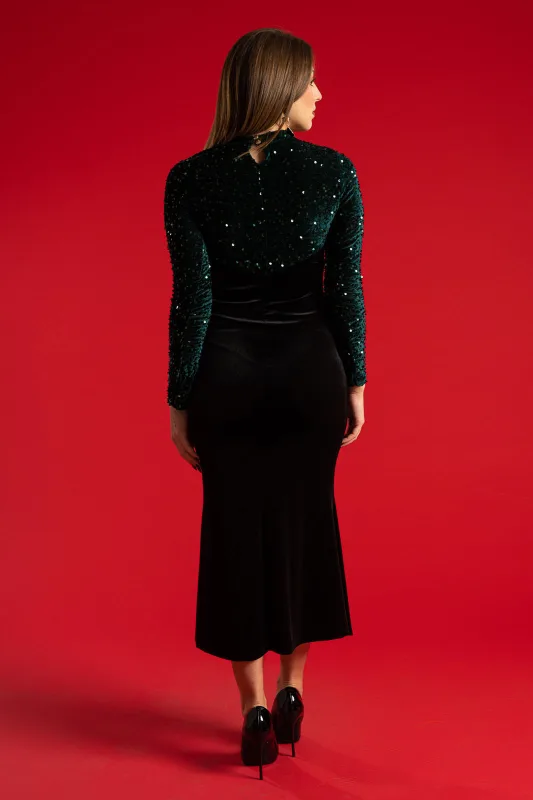 Φόρεμα Maxi Παγιέτα Velvet