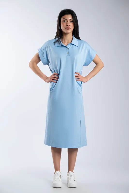 Φόρεμα Maxi Polo Πλαινές Τσέπες