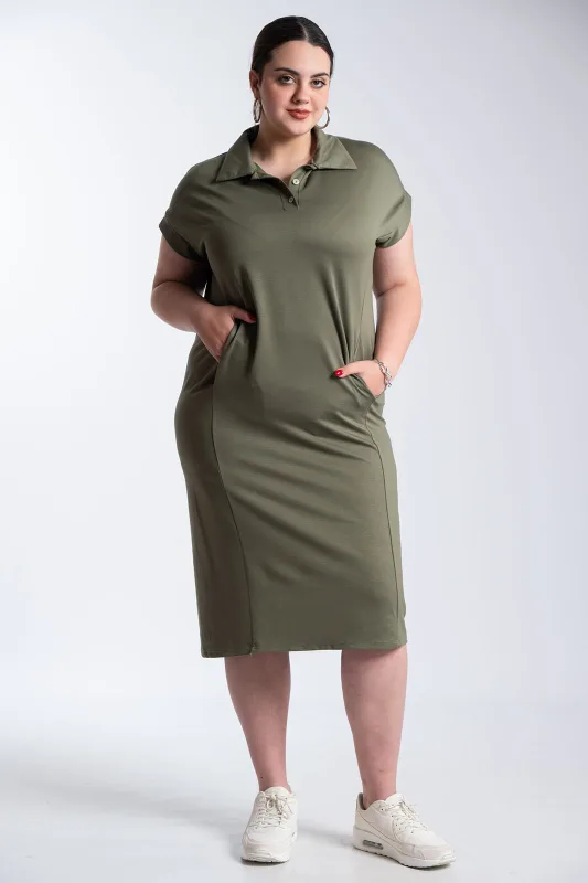 Φόρεμα Maxi Polo Πλαινές Τσέπες