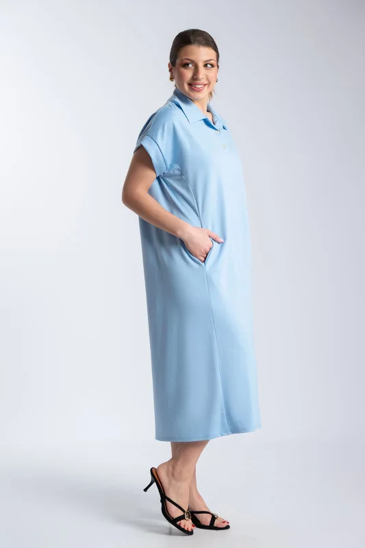 Φόρεμα Maxi Polo Πλαινές Τσέπες