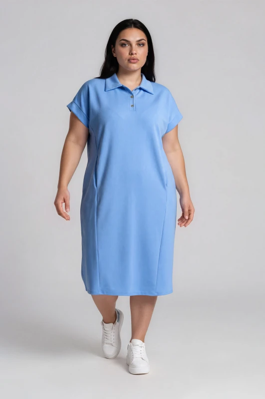 Φόρεμα Maxi Polo Πλαινές Τσέπες
