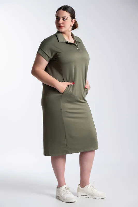Φόρεμα Maxi Polo Πλαινές Τσέπες